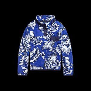 NEW Polo Ralph Lauren Girl's Palm Frond Brushed Fleece Pullover Large 12-14